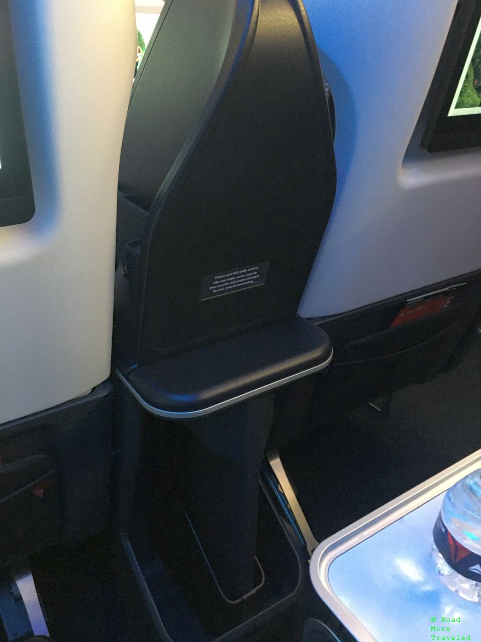 Delta A321neo First Class - seat storage below seatback