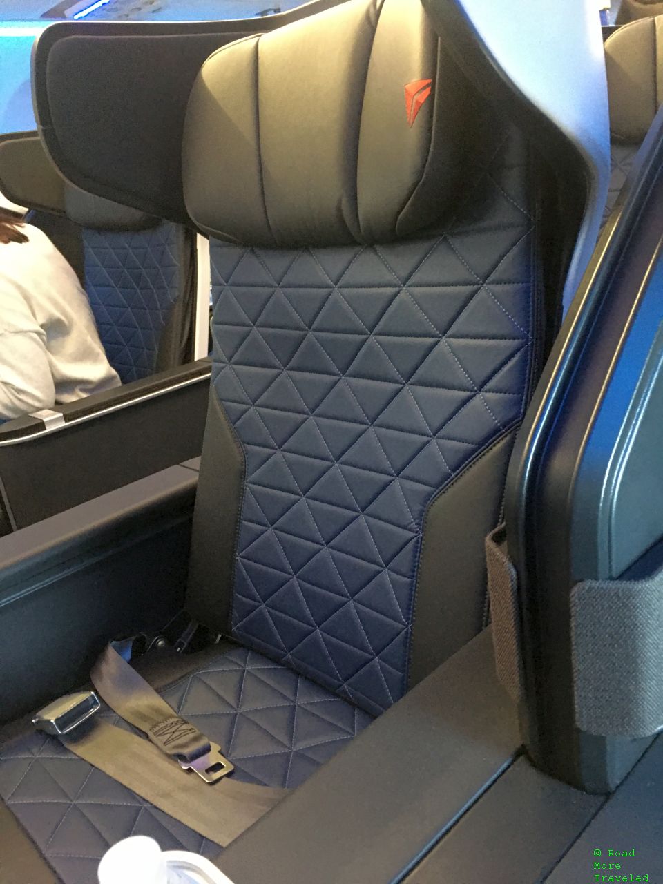 Delta A321neo First Class winged headrests