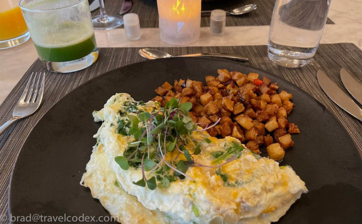 a plate of food on a table