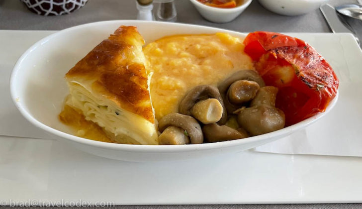 a bowl of food on a table