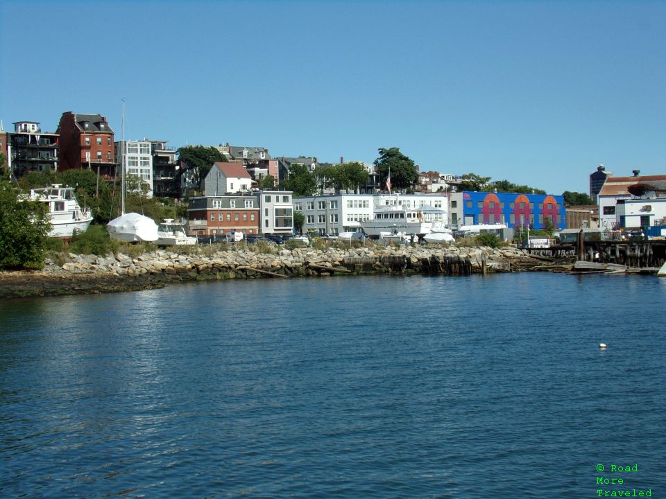 View of Jeffries Point neighborhood from Piers Park, Boston