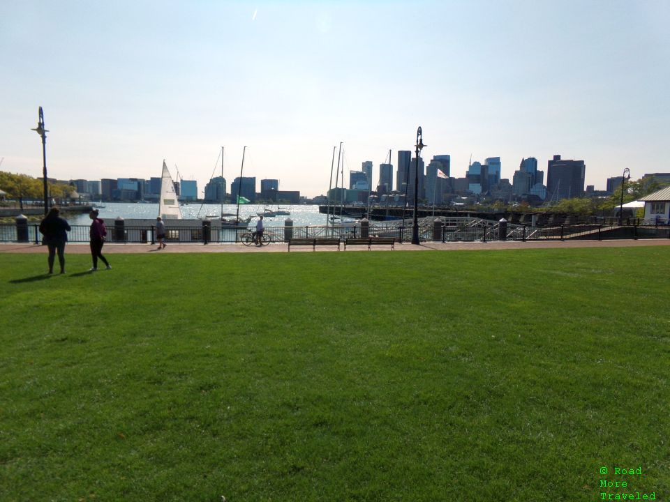 Short walking tour of East Boston - Boston skyline from Piers Park