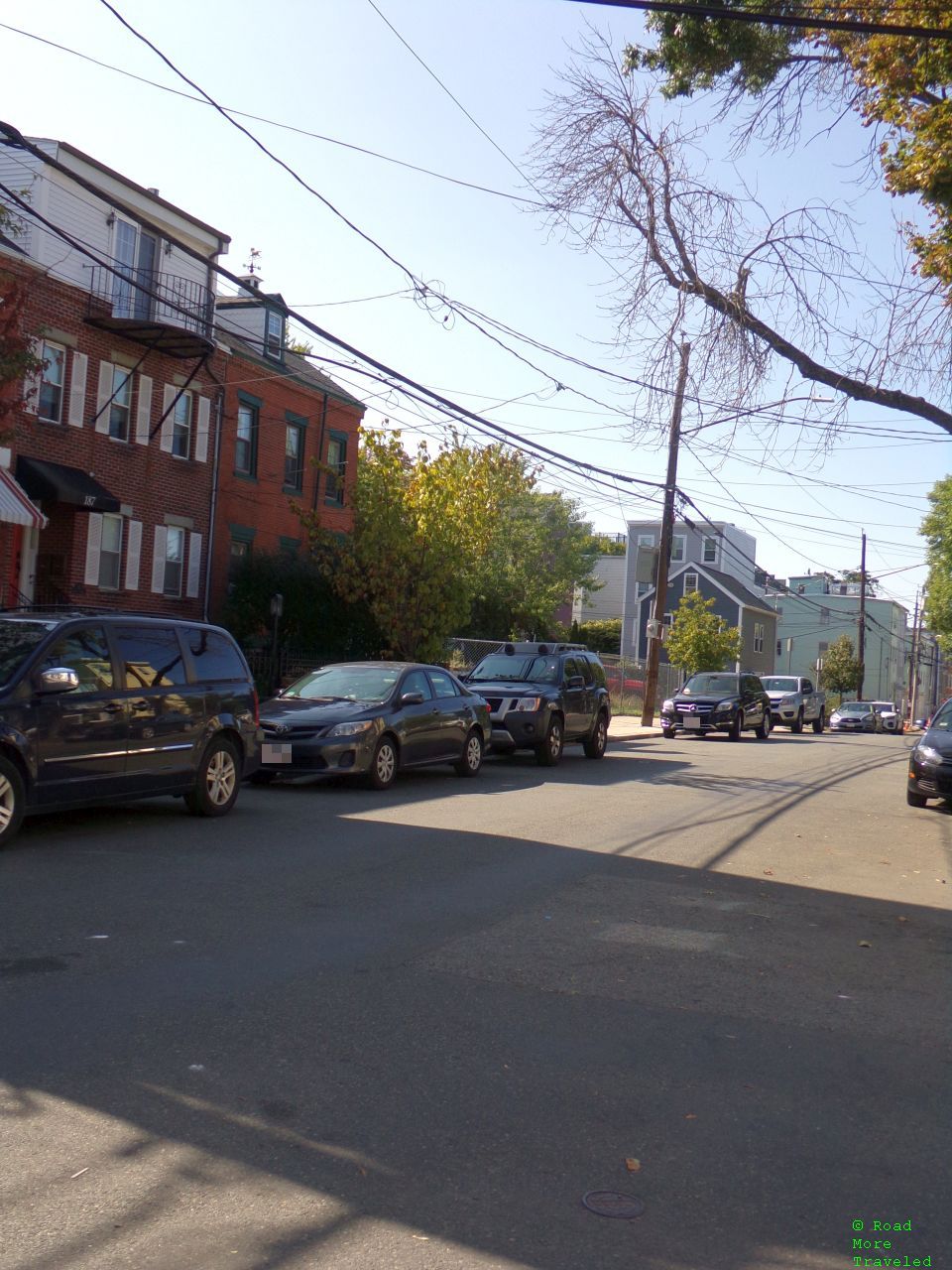 Residential neighborhood, Everett Street, Boston