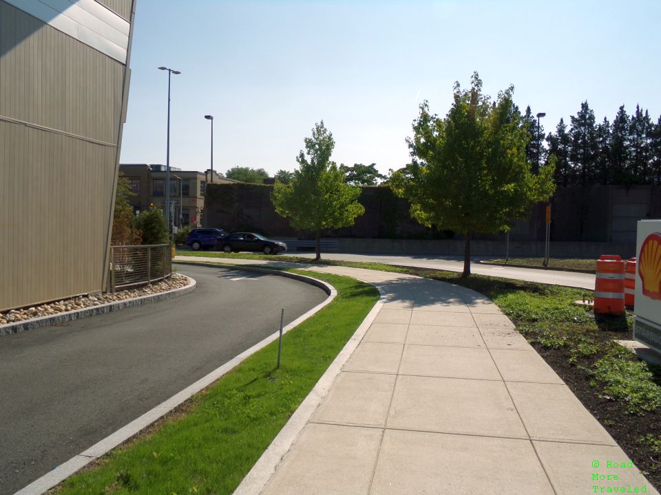 Walkway along Shell station near BOS