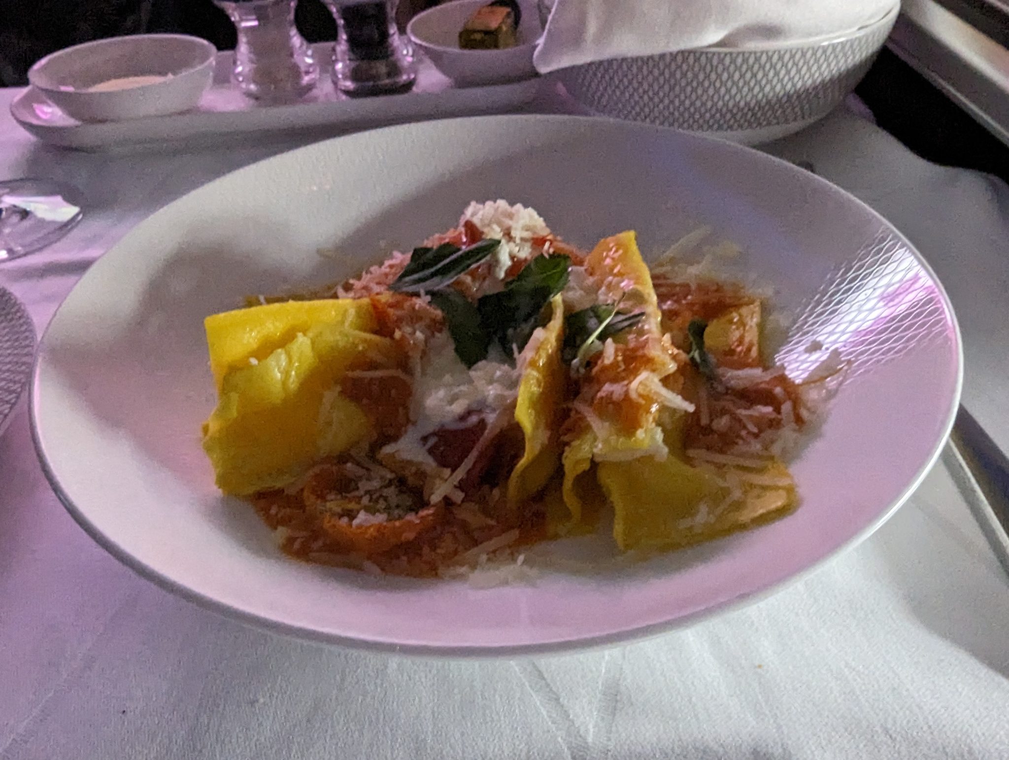 a plate of food on a table