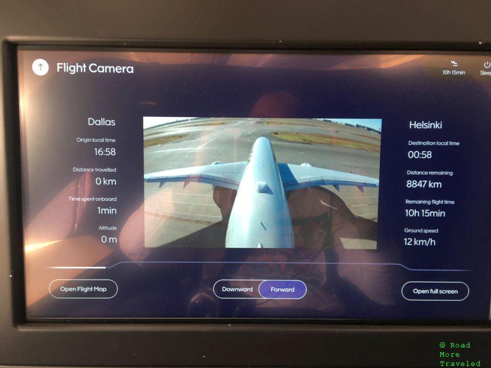 Finnair IFE tail camera