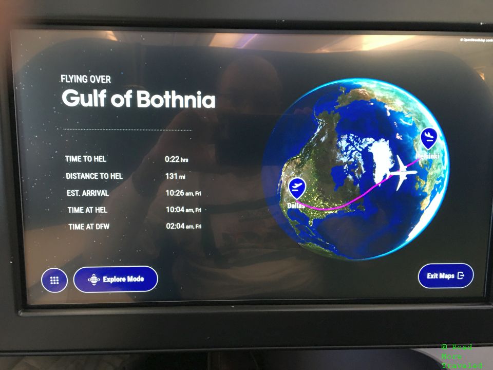 Finnair IFE - moving map details