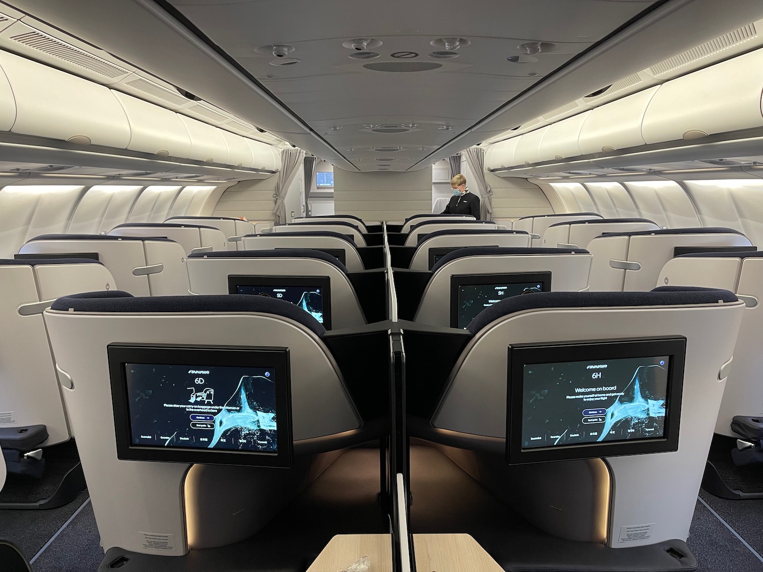 Finnair A350-900 Business Class cabin