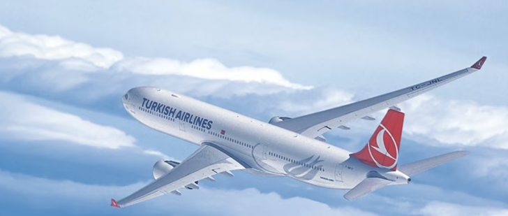 a large airplane flying in the sky