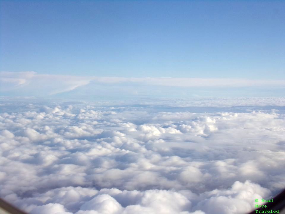 Puffy clouds over north Atlantic