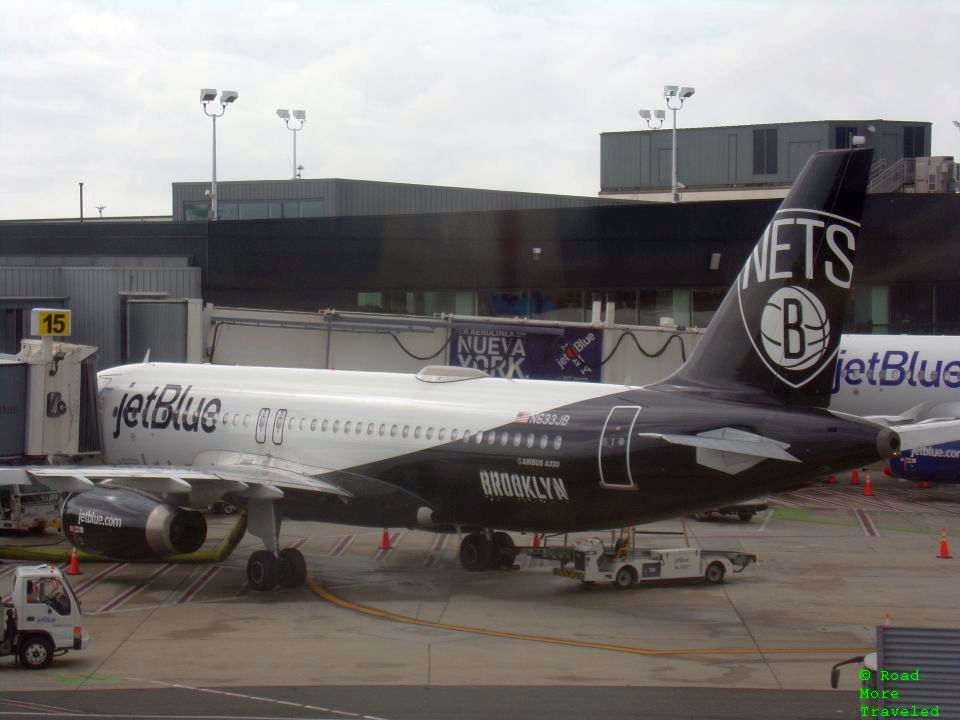 B6 Brooklyn Nets A320 at JFK