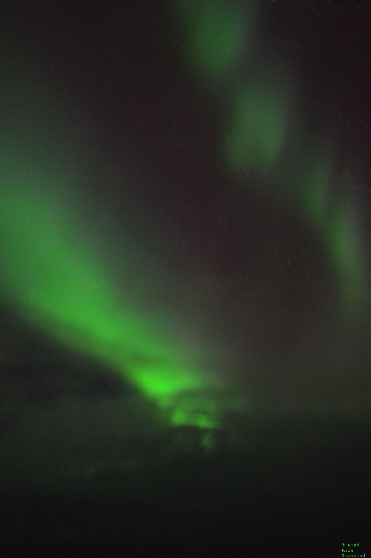 Aurora borealis over Lake Inari