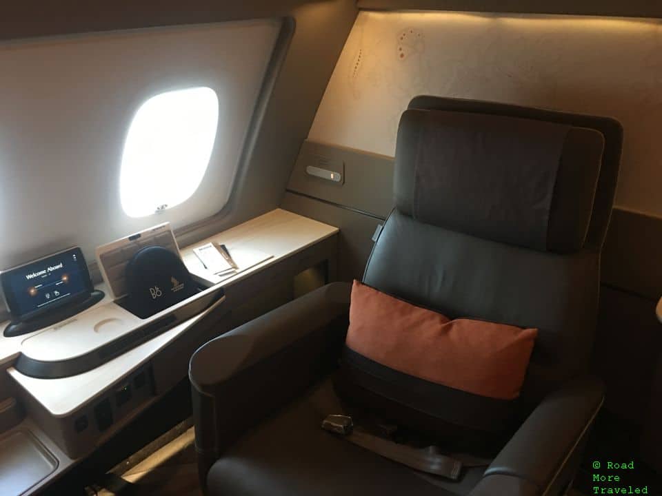 Singapore Airlines A380 Suites Class - recliner