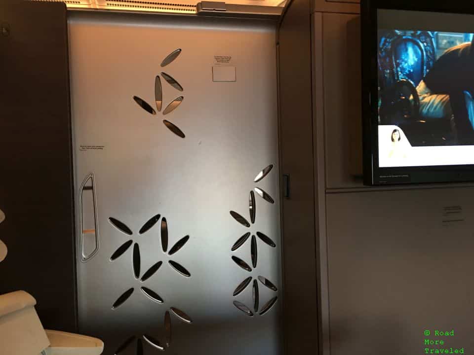 Singapore Airlines A380 Suites Class - with door closed
