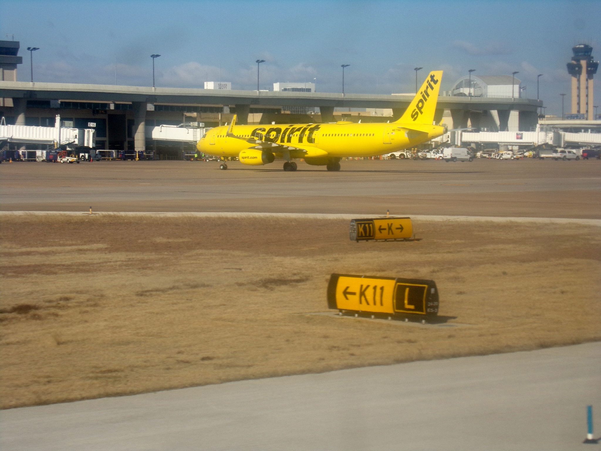 Spirit Airlines A320 at DFW