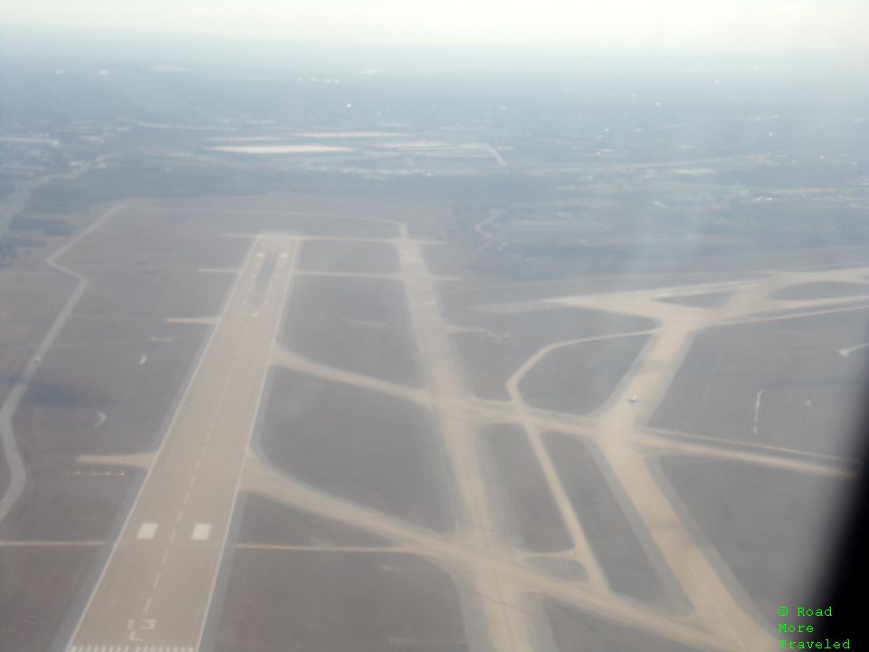 DFW Airport airfield after takeoff