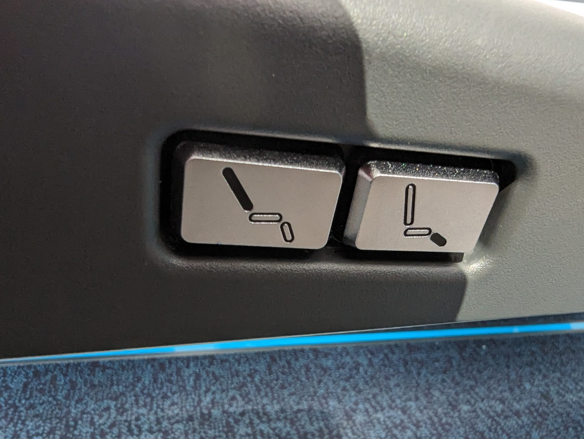 a seat belt switch on a car