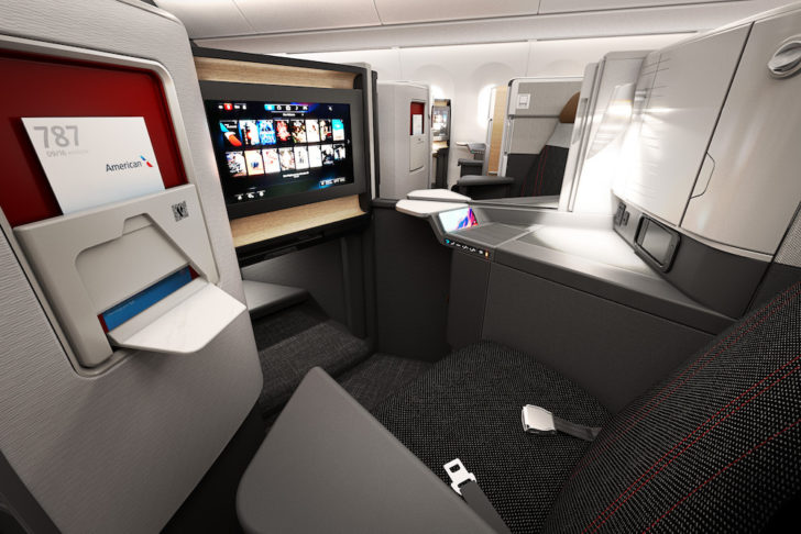 american airlines seat map business class