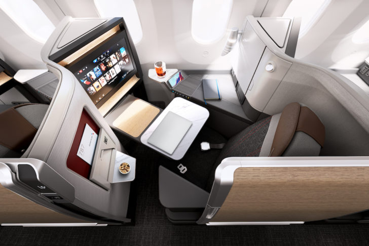 american airlines seat map business class