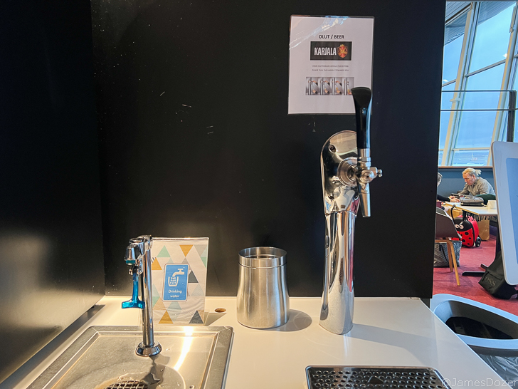 a tap on a counter