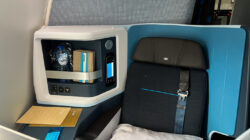 a seat in a plane