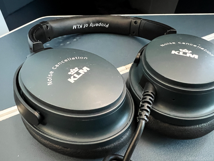 a pair of black headphones