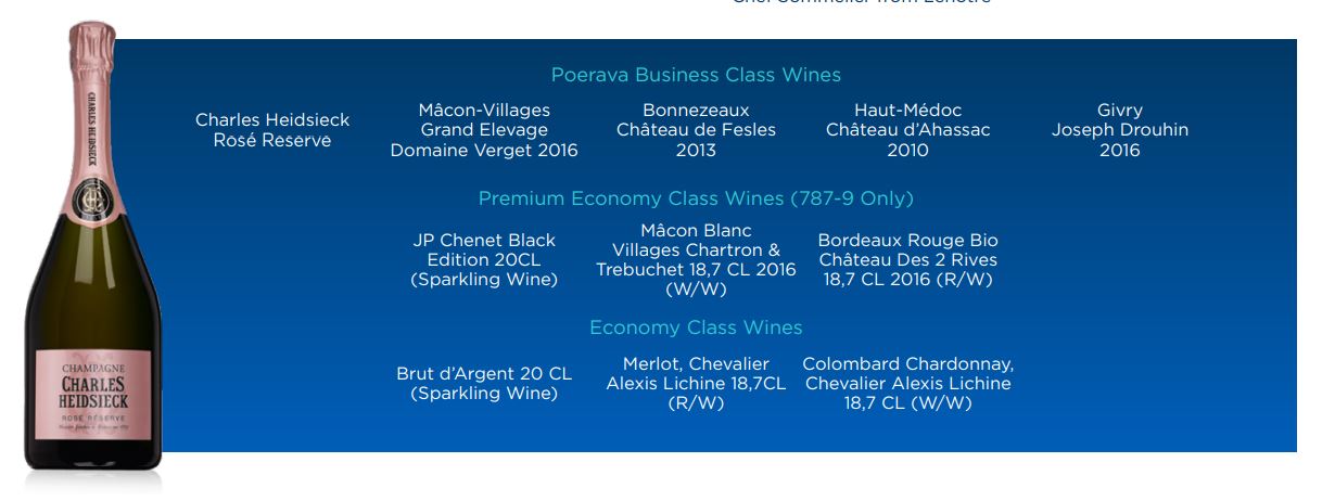 Air Tahiti wine list