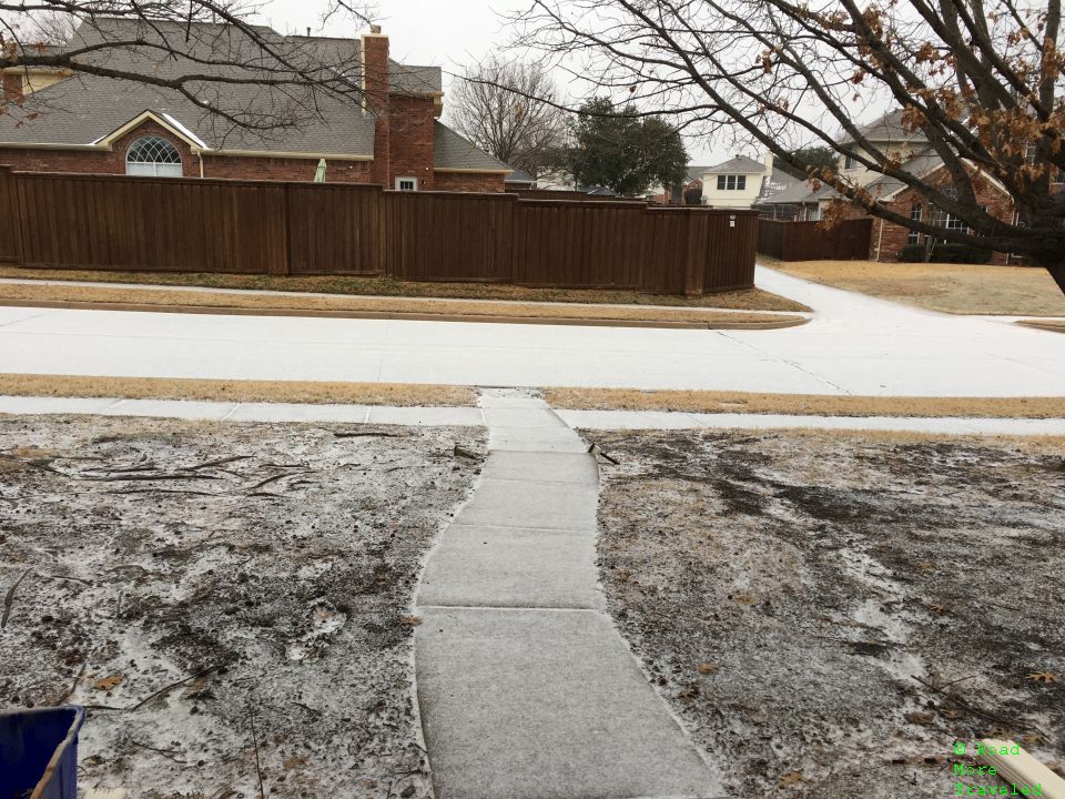 Icy morning in Plano, Texas