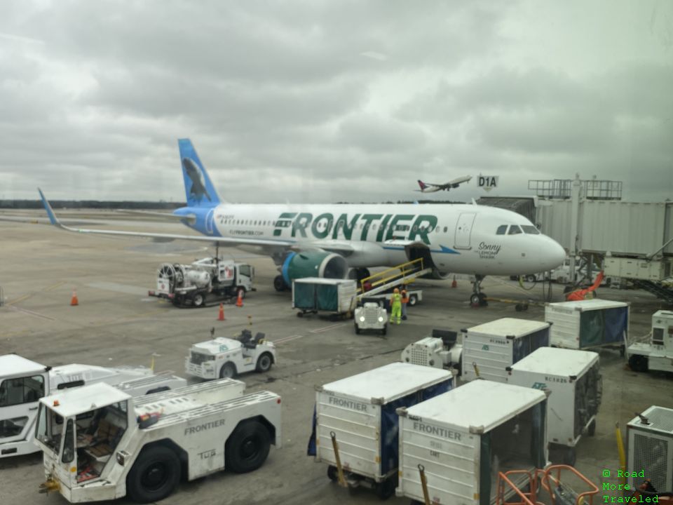Frontier Airlines "Sonny the Lemon Shark" at ATL