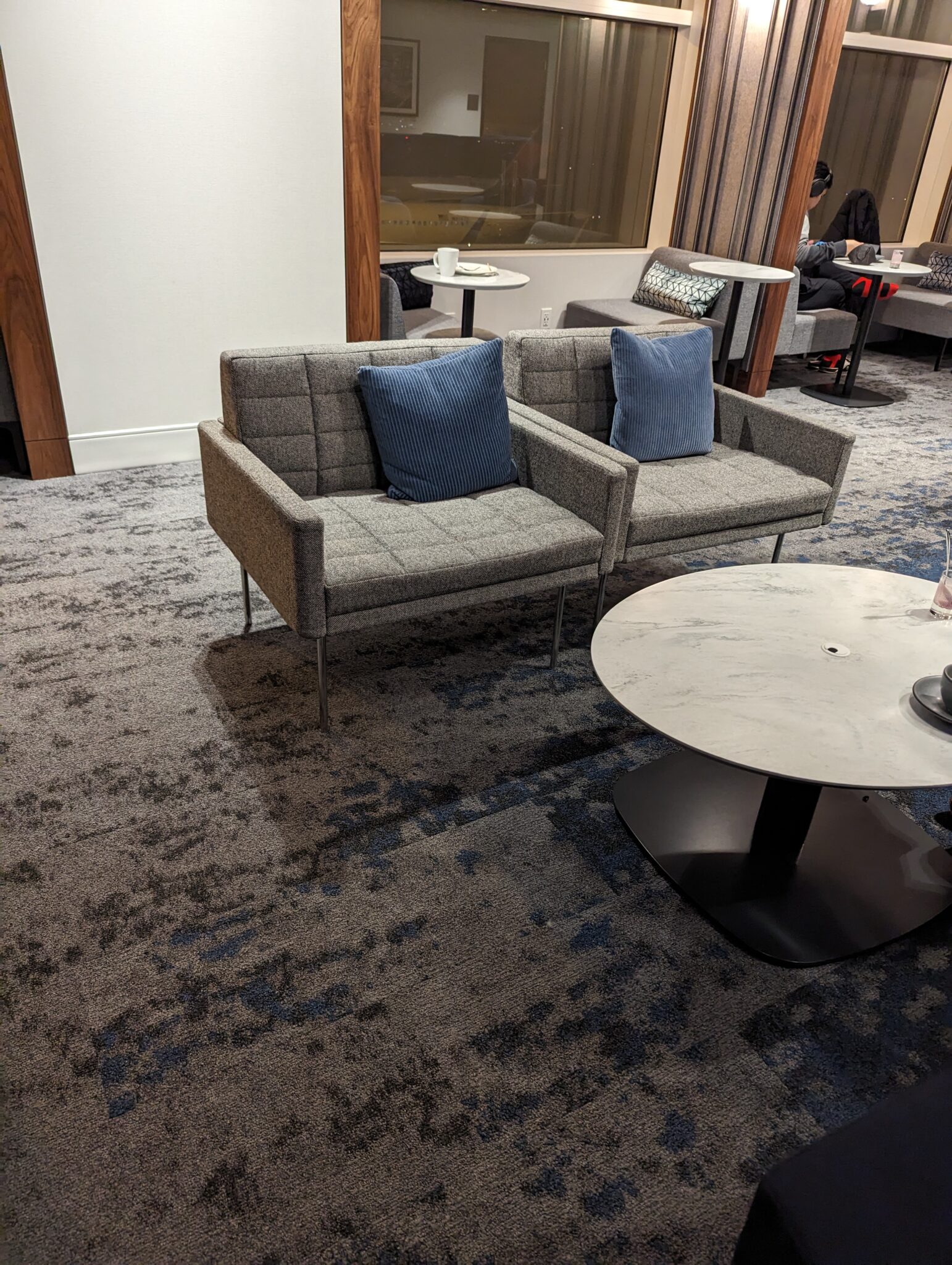 a couches and tables in a room