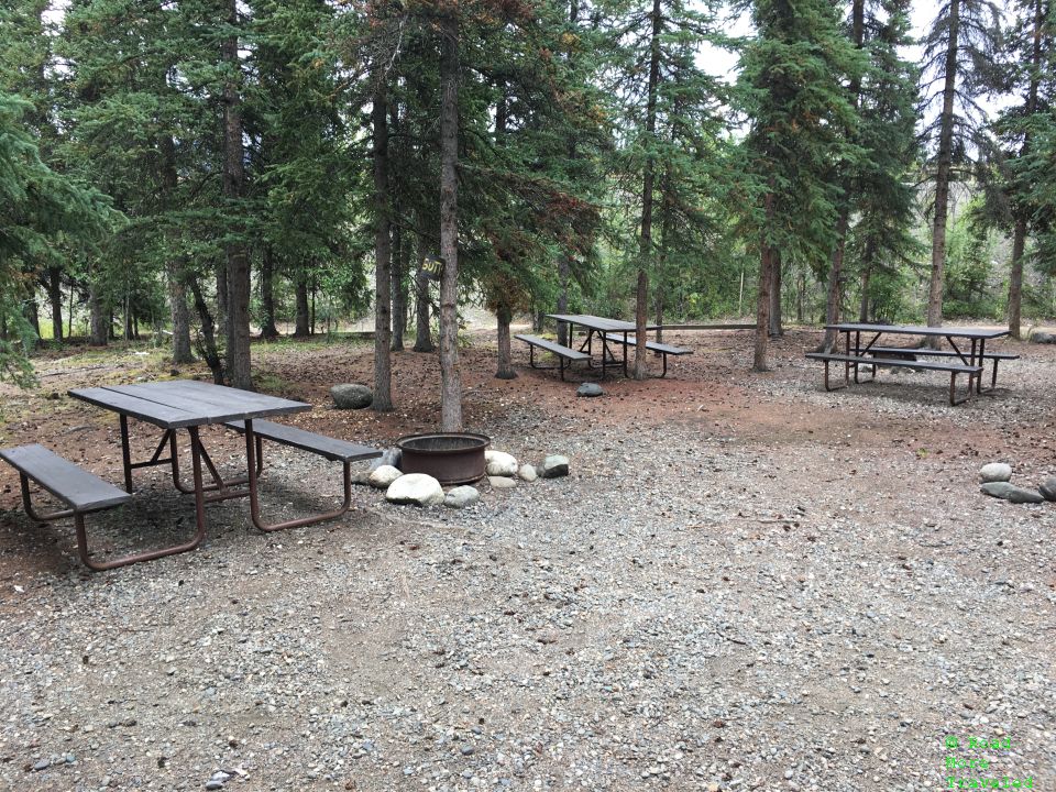 Denali Grizzly Bear Resort, Denali Park, Alaska - picnic tables