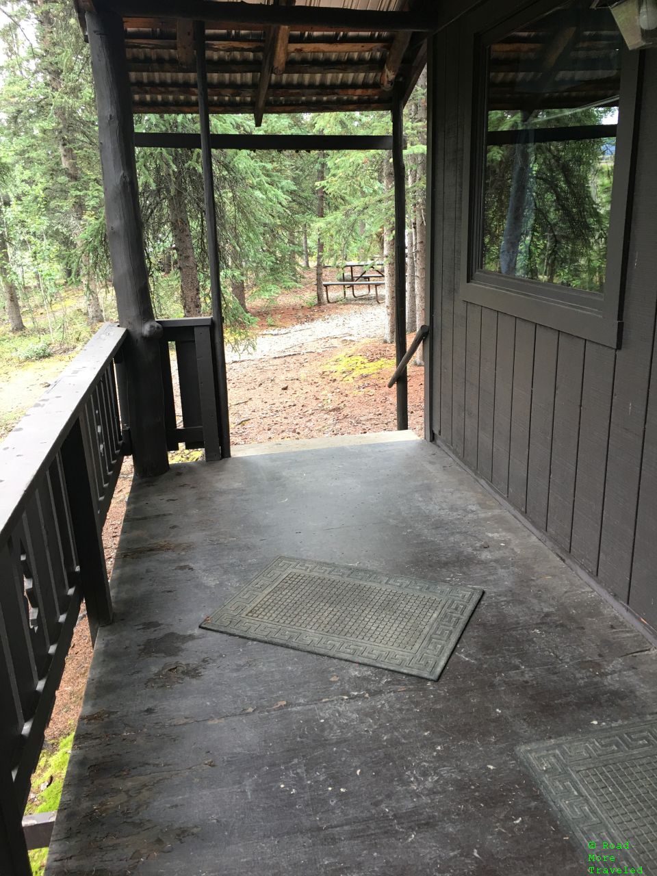 Hunter cabin front porch