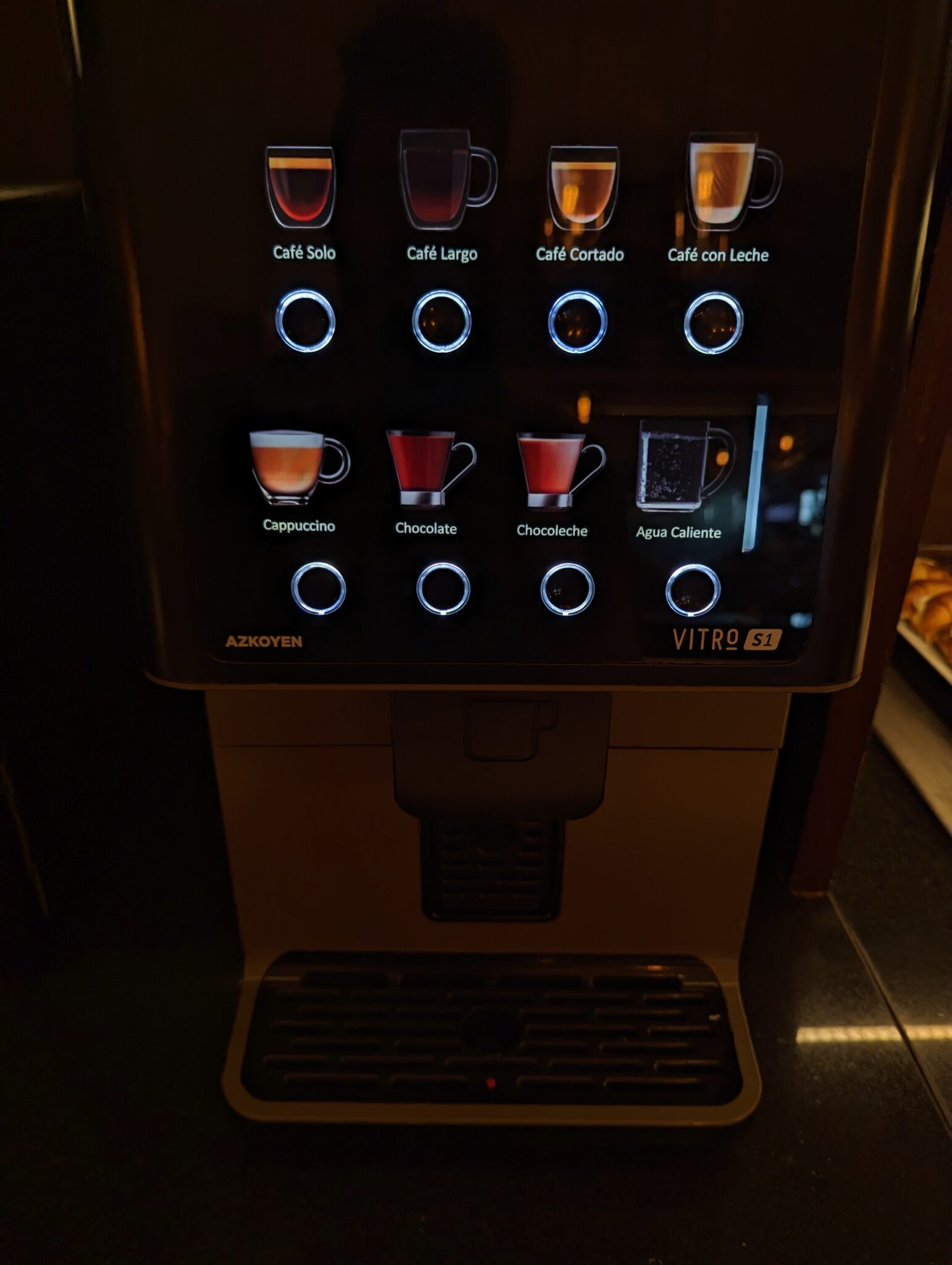 a machine with a screen on it