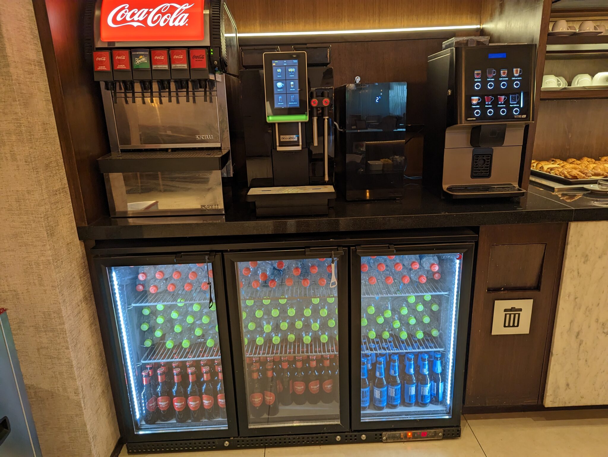 a soda machine and beverage dispenser