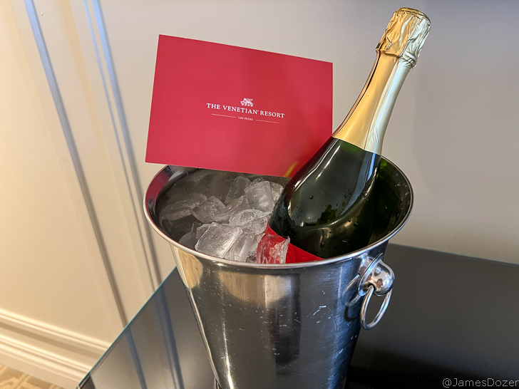 a bottle in a bucket of ice