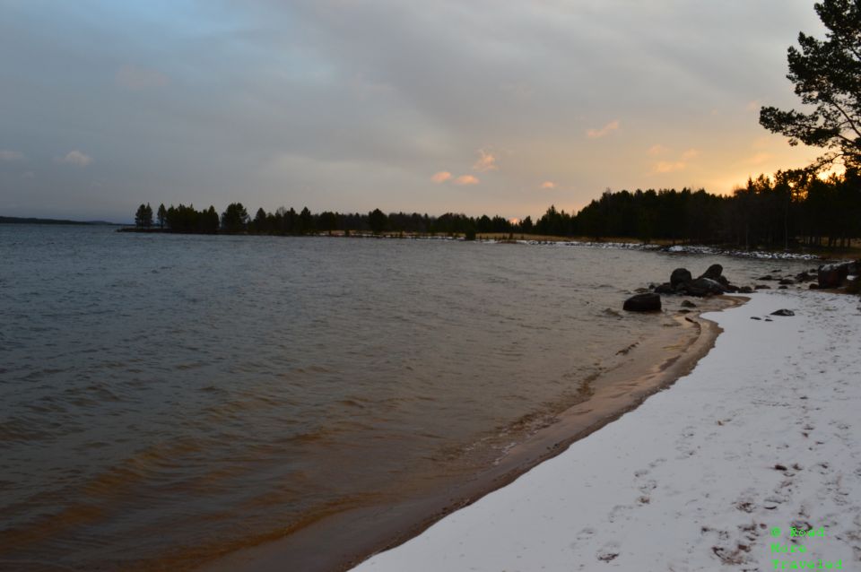 Nordic Road Trip to the Arctic Ocean - sunrise over Lake Inari
