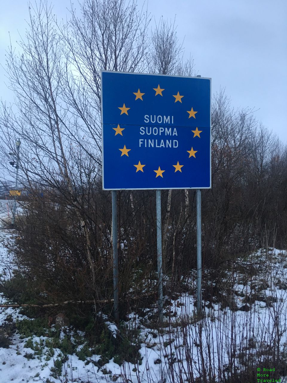 Finland welcome sign