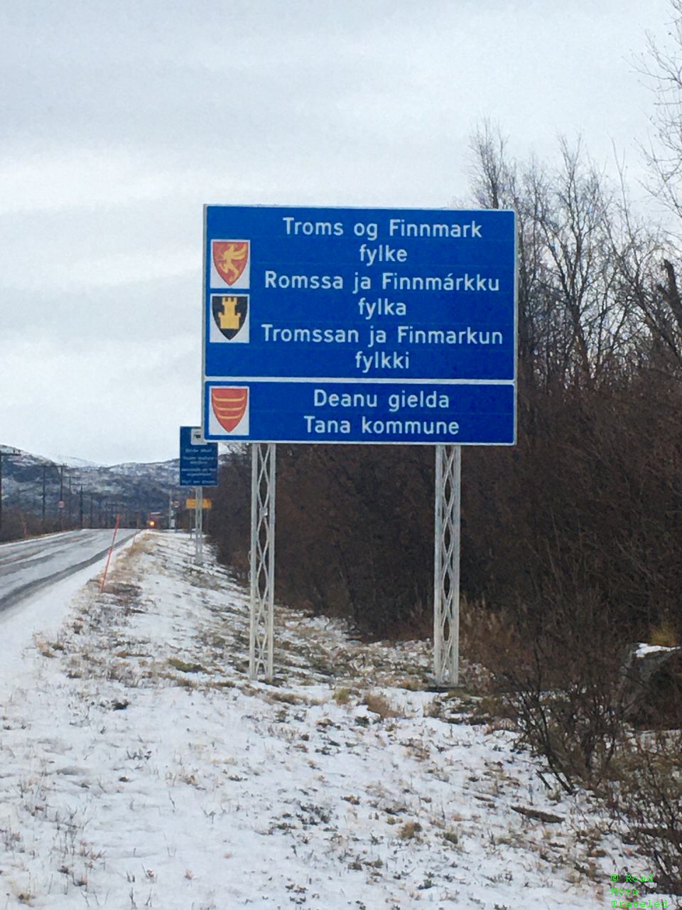 Troms og Finnmark welcome sign