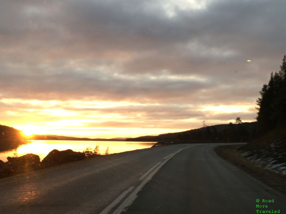 Sunrise on Leviäsalmi Lake, Finland