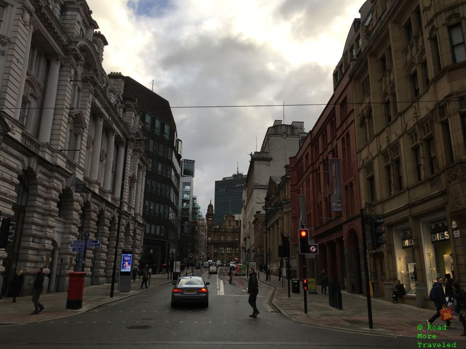 Monday morning in Manchester City Center