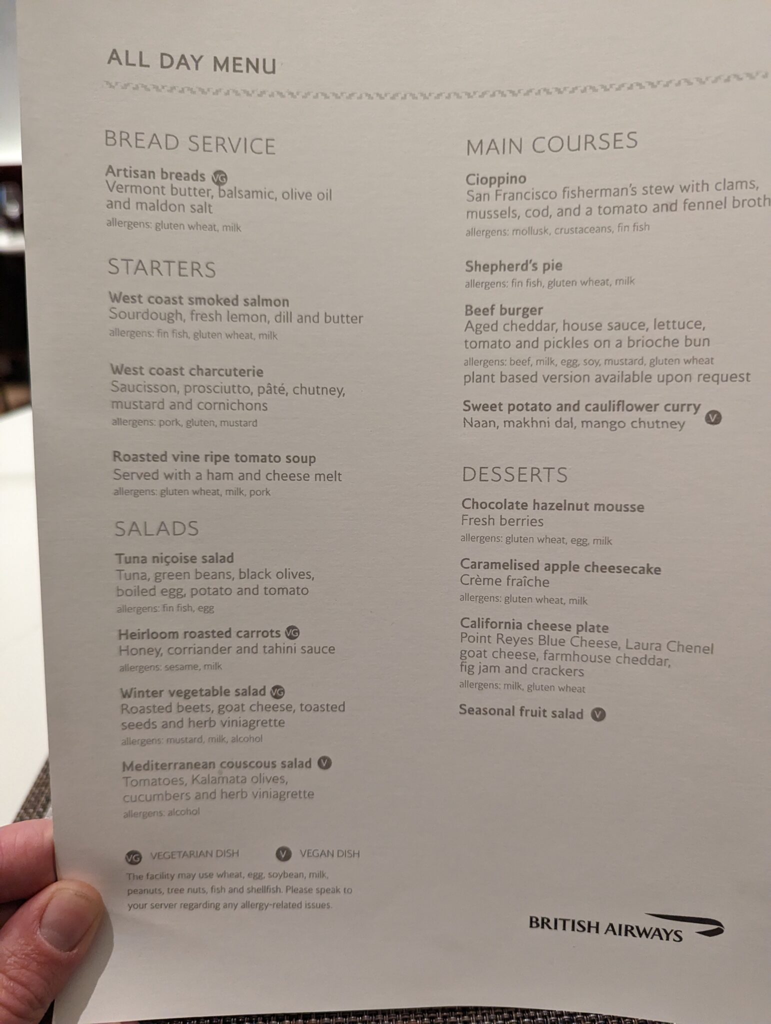 a hand holding a menu