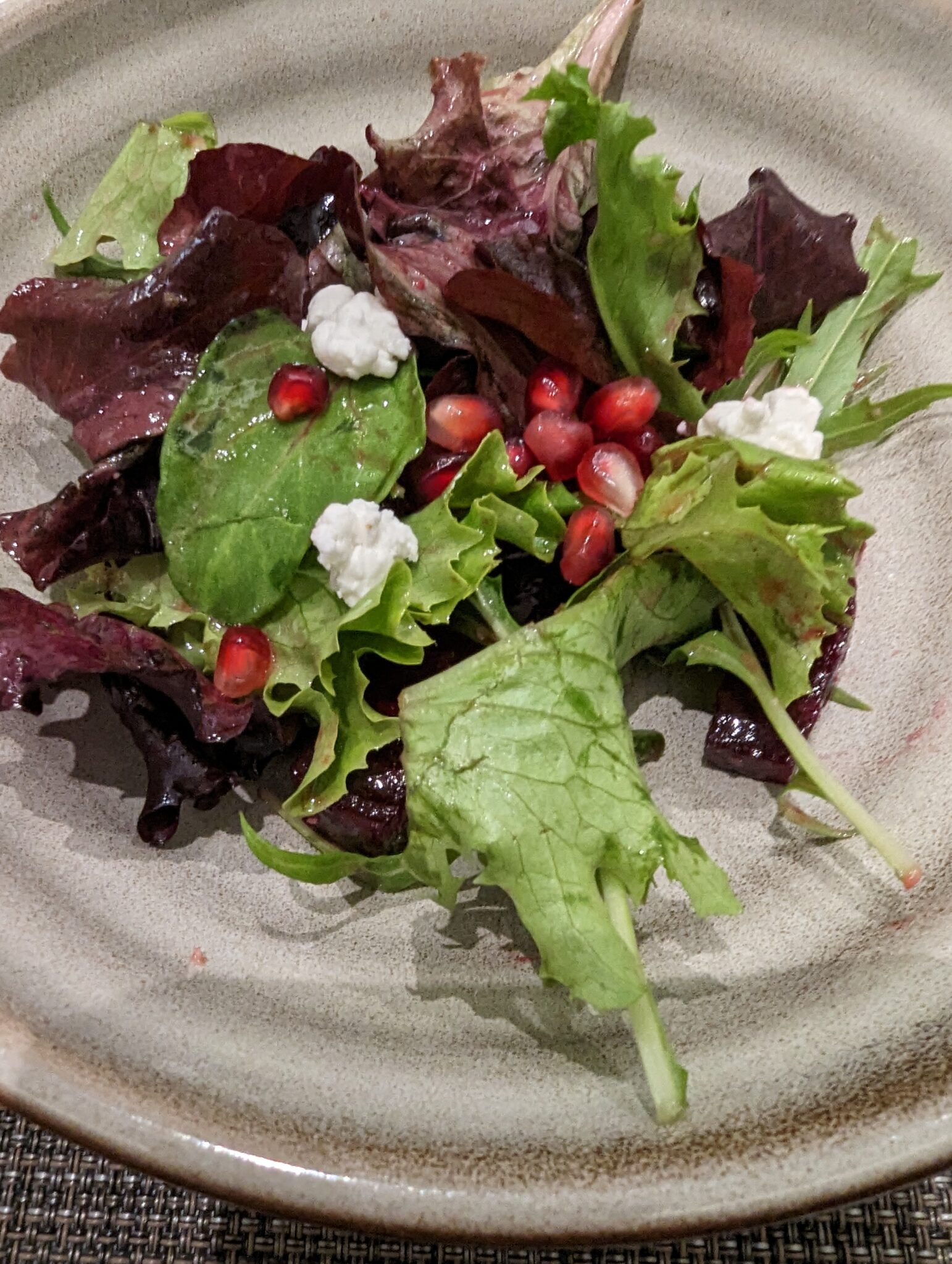 a salad on a plate