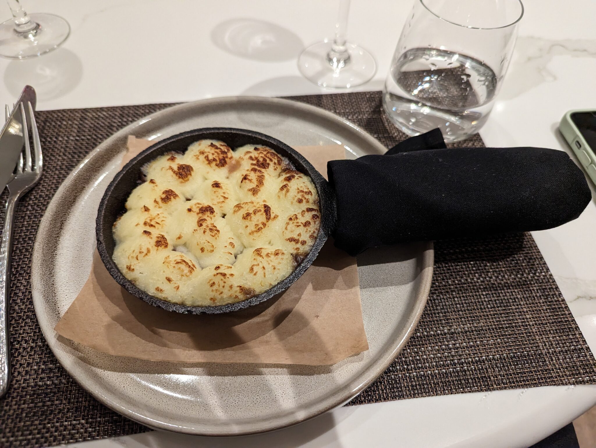a pan of food on a plate