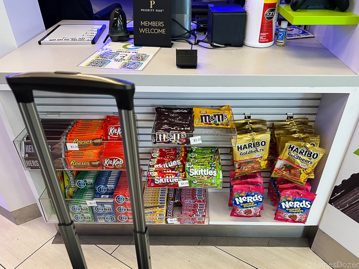 a luggage on a counter