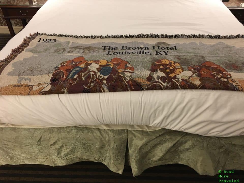 Brown Hotel Kentucky Derby throw