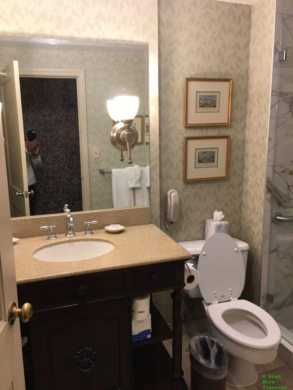 The Brown Hotel Louisville - Luxury Suite living room bathroom