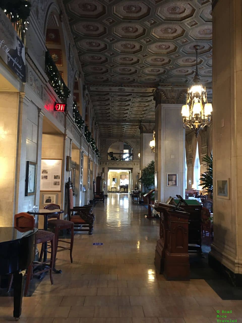 Lobby and reception, Brown Hotel