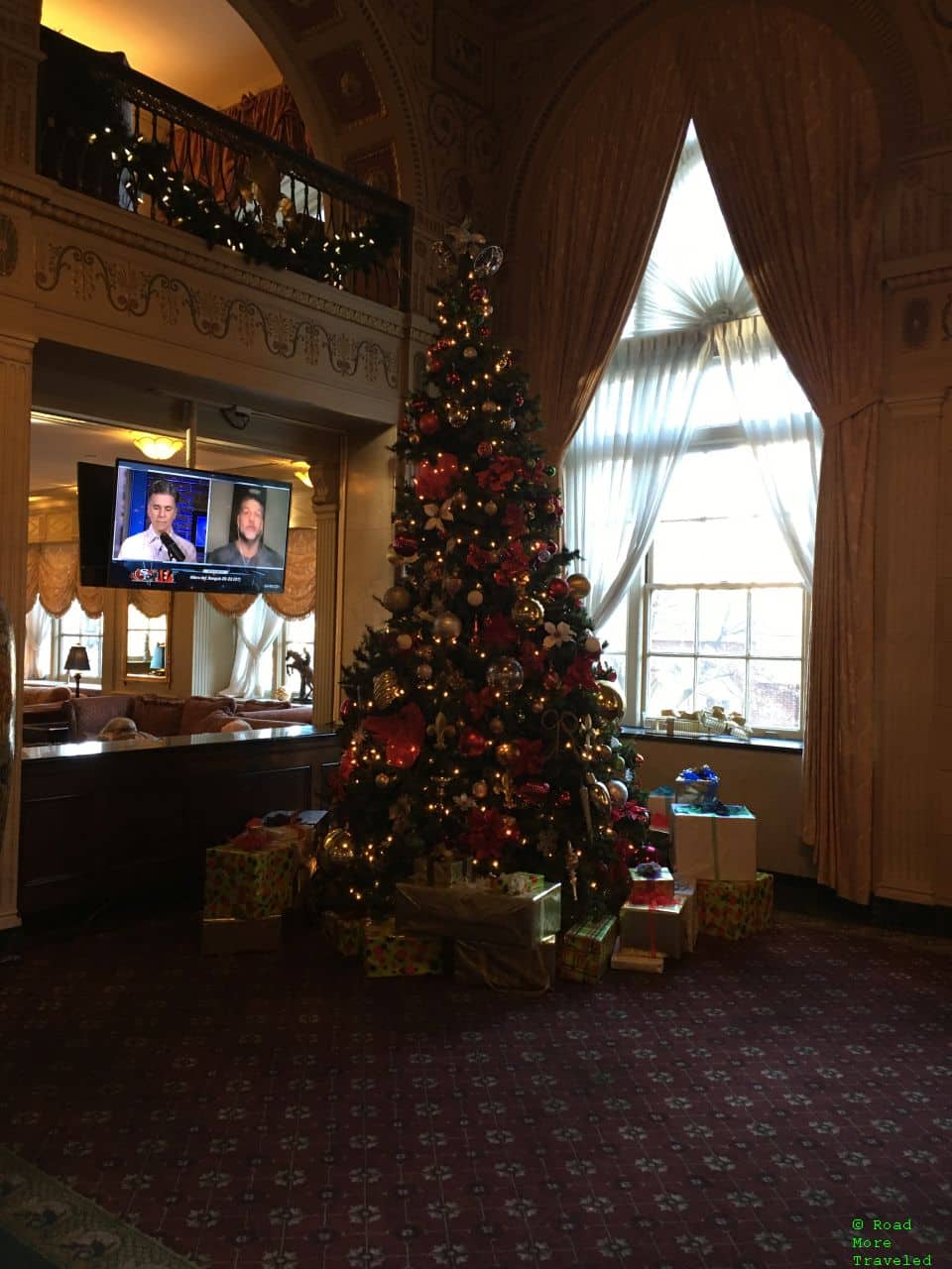 Reception Christmas tree, Brown Hotel