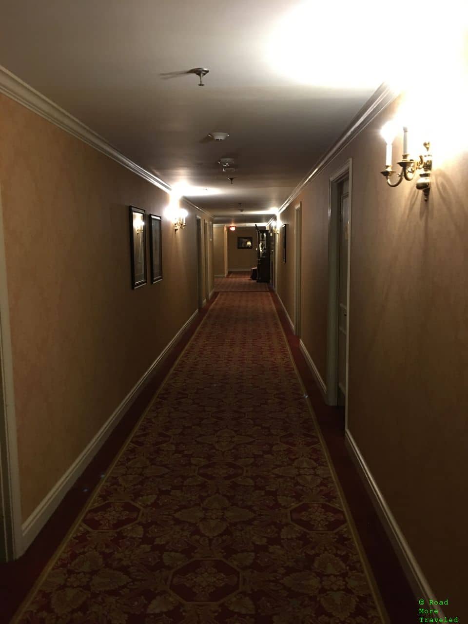Brown Hotel room corridors