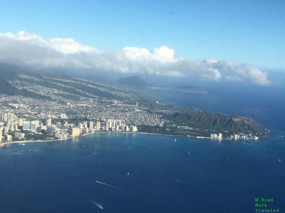 Aerial view of Honolulu